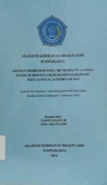 Asuhan Kebidanan Pada Ibu Hamil Ny. A G1P0A0 Hamil 35 Minggu 4 Hari di RSUD Karawang Pada Tanggal 26 Februari 2016