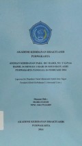 Asuhan Kebidanan Pada Ibu Hamil Ny. Y G3P2A0 Hamil 34 Minggu 3 Hari di RSUD Bayu Asih Purwakarta Tanggal 26 Februari 2016