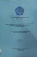 Asuhan Kebidanan Ibu Hamil Pada Ny. B G1P0A0 Hamil 35 Minggu 6 Hari Di RSUD Karawang 19 Februari 2018