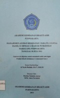 Manajemen Asuhan Kebidanan Pada Ny. S G3P2A0 Hamil 32 Minggu 4 Hari Di Puskesmas Maracang Purwakarta Tanggal 18 Juli 2011