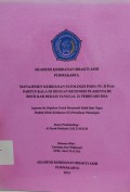 Manajemen Kebidanan Patologis Pada Ny. D P2A0 Partus Kala III Dengan Retensio Plasenta Di RSUD Kab Bekasi Tanggal 21 Februari 2014