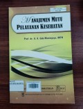 Manajemen Mutu Pelayanan Kesehatan