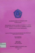 Manajemen Asuhan Kebidanan Pada Ny. I G1P0A0 Hamil 9 Minggu 6 Hari Dengan Abortus Iminens Di RS Gunung Putri Purwakarta