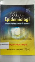 Buku Ajar Epidemiologi Untuk Mahasiswa Kebidanan